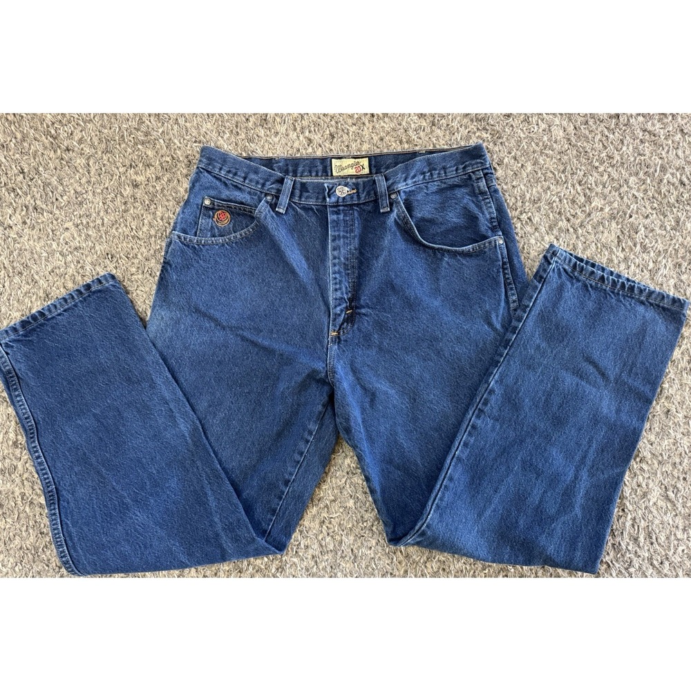 Wrangler 20x Jeans Men's 36x30 Blue Medium Wash Style 22 High Rise Tapered Pants